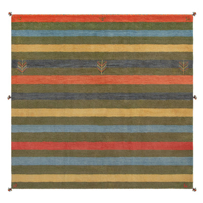 ペルシャ手織りギャッベ　約200×200cm