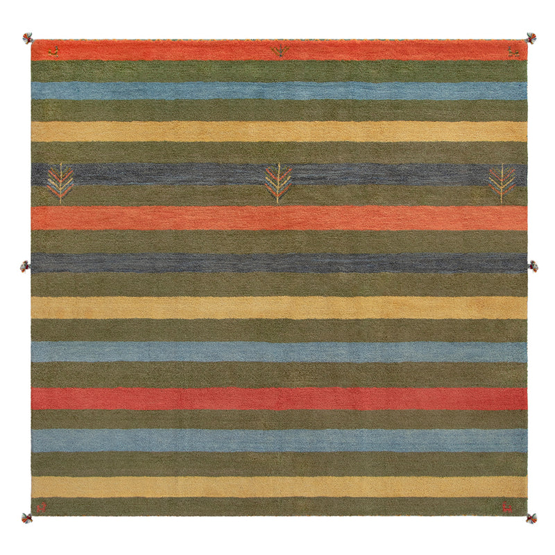 ペルシャ手織りギャッベ　約200×200cm