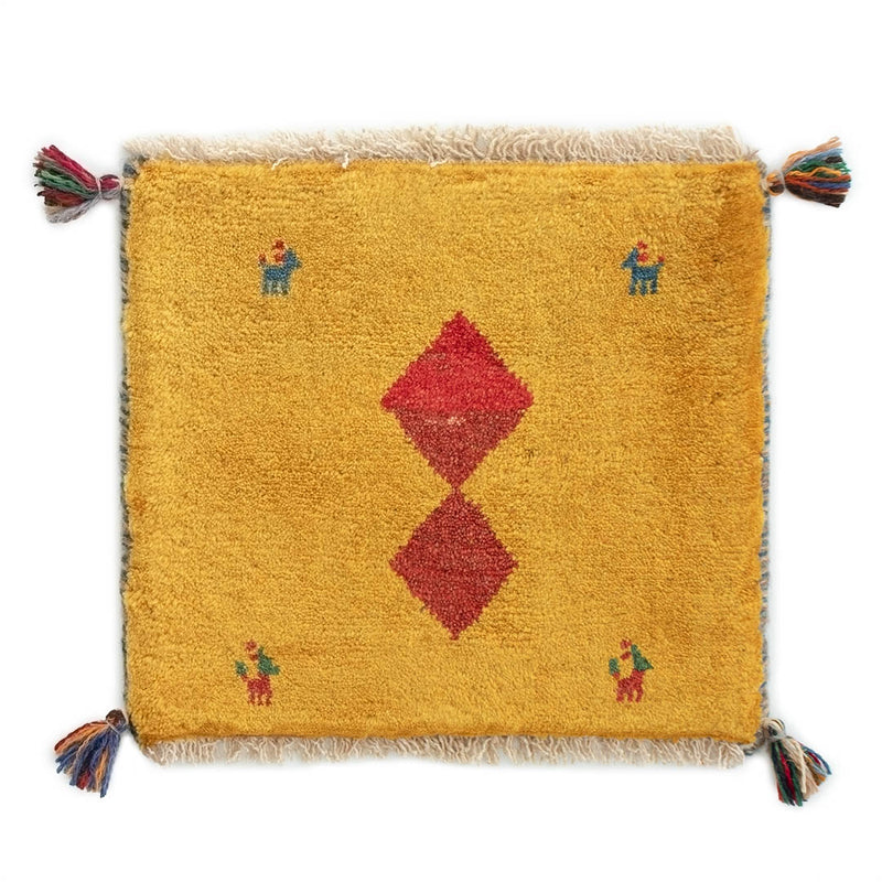 ペルシャ手織りギャッベ　座布団