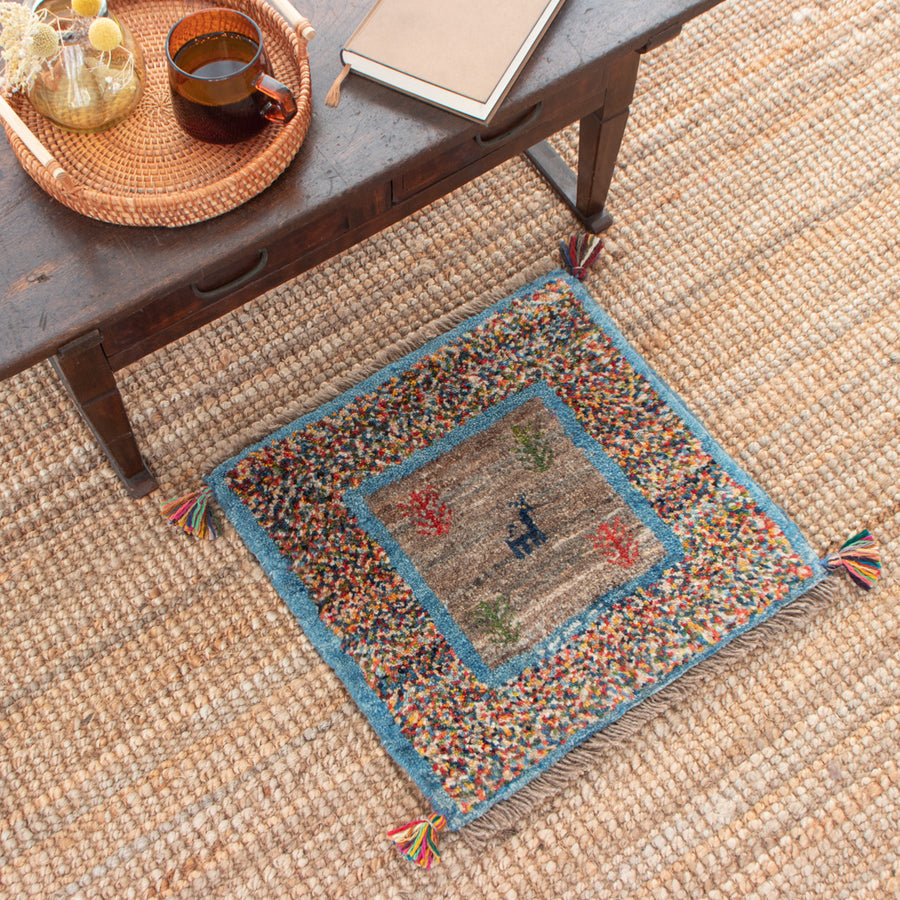 250×199cmギャッベ ギャベ ペルシャ絨毯 手織り GA10373 ギャッベ