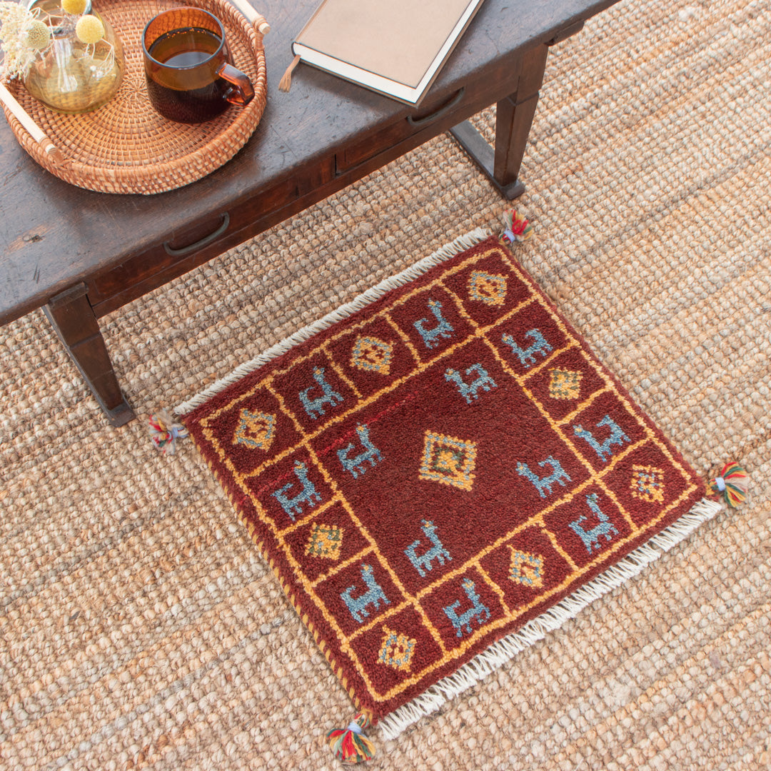 ペルシャ手織りギャッベ 約50×50cm – Persiadirect