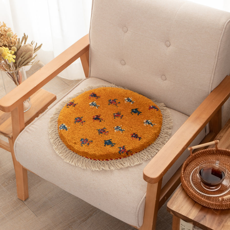 【ねむねむ】ギャッベ  座布団サイズ 約37cm x 37cm 3枚セット インド製・ギャッベ・座布団サイズ AKA-024 通販【ニッセン】