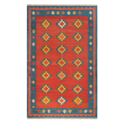 ペルシャ手織りキリム　ウール　ラグ　シーラーズ　150×238cm