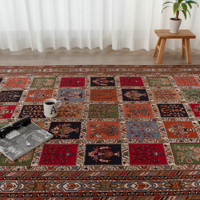 ペルシャ手織りキリム　ウール　ラグ　シルジャン　148×242cm