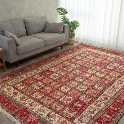 ペルシャ手織りキリム　ウール　ラグ　アルダビール　200×293cm