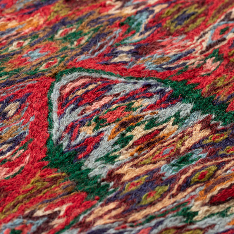 ペルシャ手織りキリム　ウール　ラグ　セネ　153×240cm