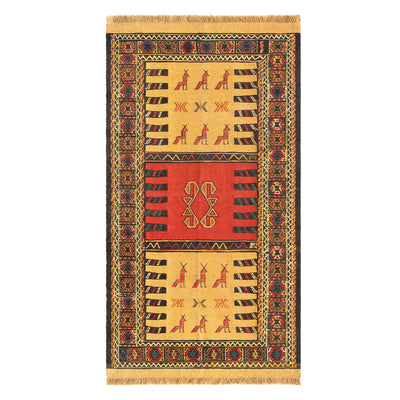 ペルシャ手織りキリム　約100×150cm　ラグサイズM