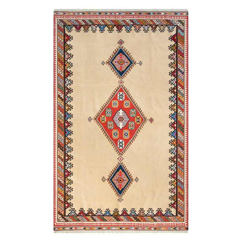 ペルシャ手織りキリム　ウール　ラグ　シーラーズ　150×245cm