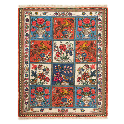 ペルシャ手織りキリム　ウール　ラグ　アゼルバイジャン　105×130cm