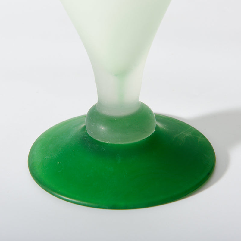リリーブローガラス ベース 　グリーンマット