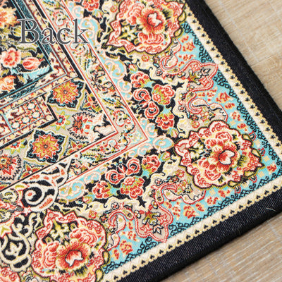 ペルシャ絨毯（機械織）　トュウバ柄　ブルー　60×180cm